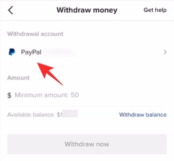 TikTok Withdraw PayPal