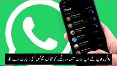 واٹس ایپ لاک چیٹس